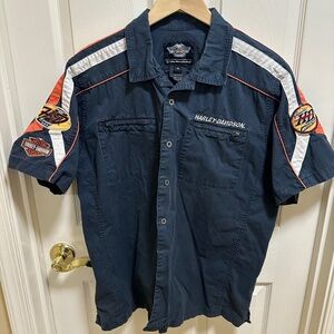 Harley-Davidson Mechanic/Riding Button Shirt X-Large